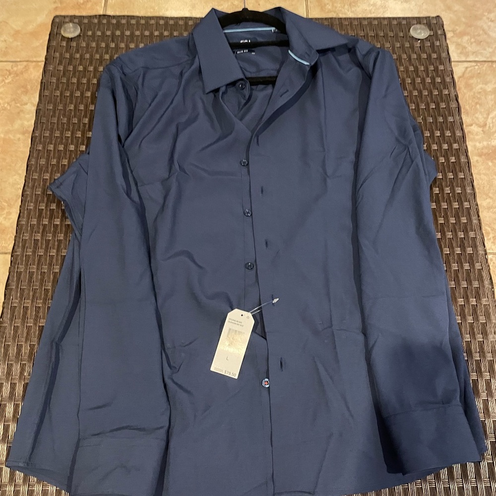 Nautica Navy Button Down Shirt